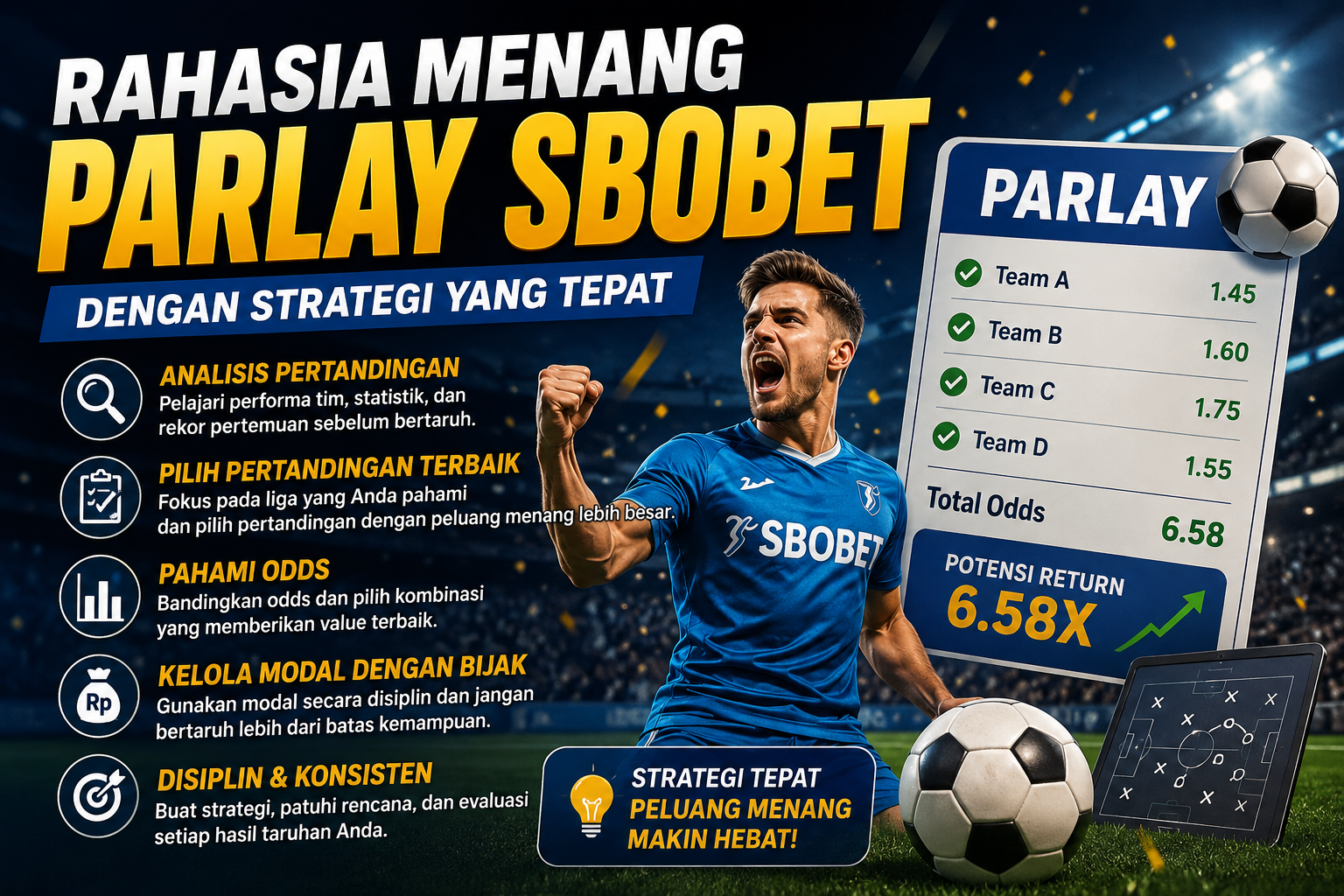 Parlay SBOBET: Panduan Lengkap Meraih Kemenangan Taruhan Bola